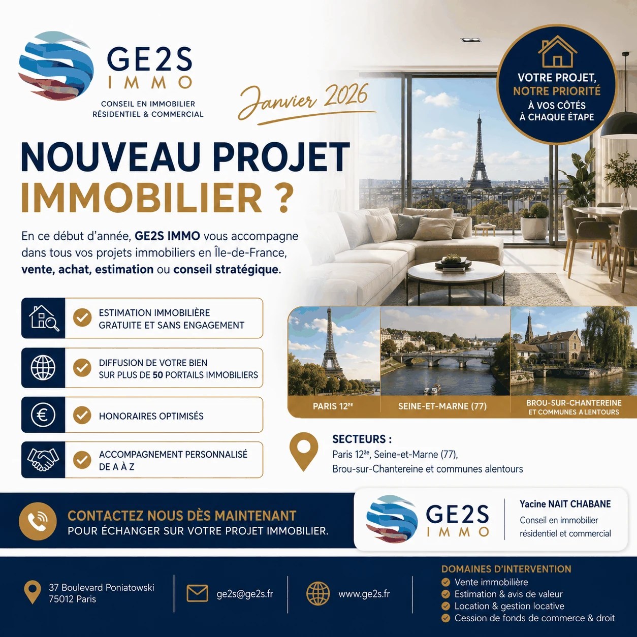 Nouveau projet immobilier : les premières décisions à cadrer avant d’agir — GE2S IMMO