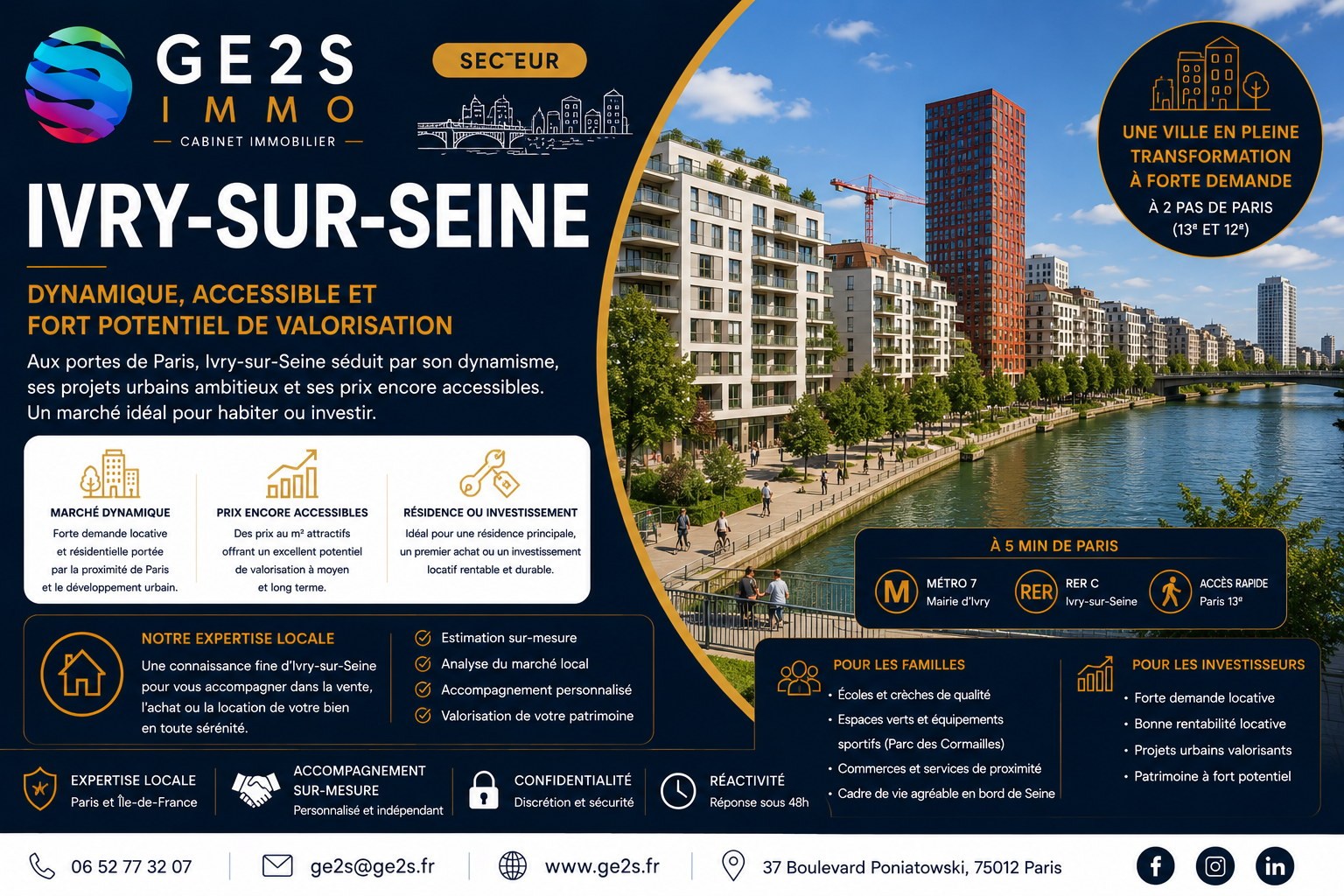 Ivry-sur-Seine — visuel secteur GE2S IMMO