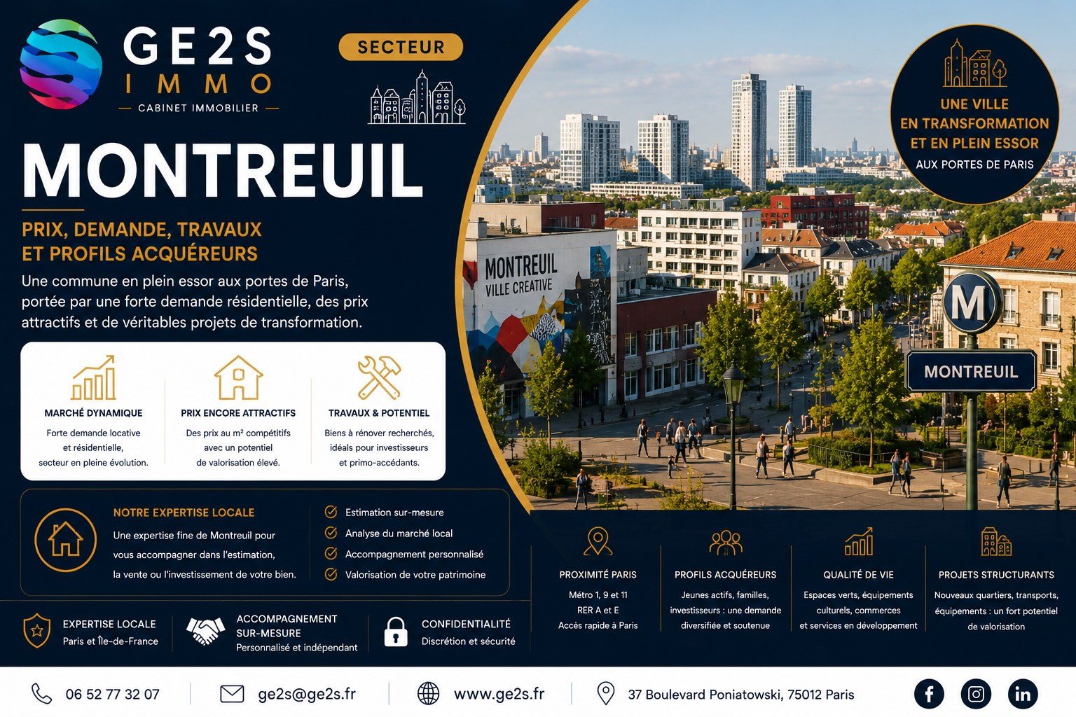 Montreuil — visuel secteur GE2S IMMO